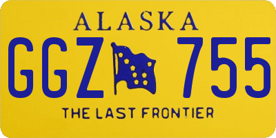 AK license plate GGZ755