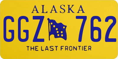 AK license plate GGZ762