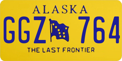 AK license plate GGZ764