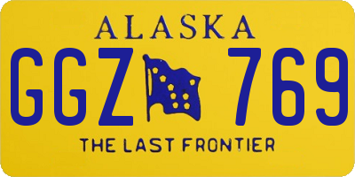 AK license plate GGZ769