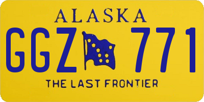 AK license plate GGZ771