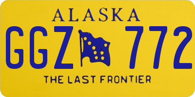 AK license plate GGZ772