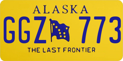 AK license plate GGZ773