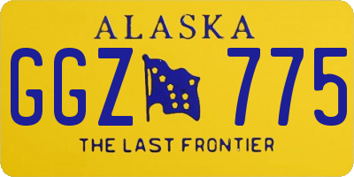 AK license plate GGZ775