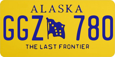 AK license plate GGZ780