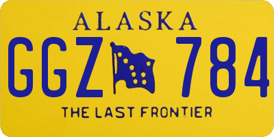 AK license plate GGZ784