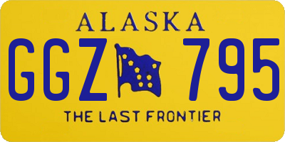 AK license plate GGZ795
