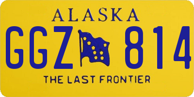 AK license plate GGZ814