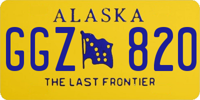 AK license plate GGZ820