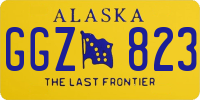 AK license plate GGZ823