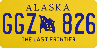 AK license plate GGZ826