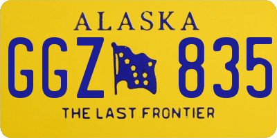 AK license plate GGZ835