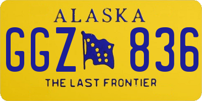 AK license plate GGZ836