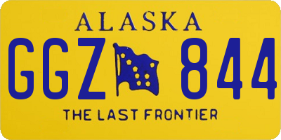 AK license plate GGZ844