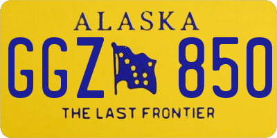 AK license plate GGZ850