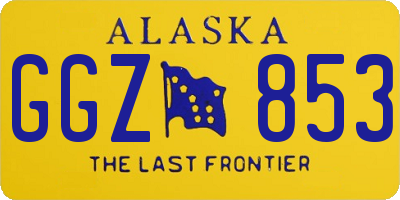 AK license plate GGZ853