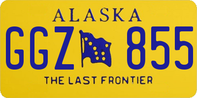AK license plate GGZ855