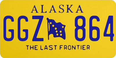 AK license plate GGZ864