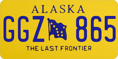 AK license plate GGZ865