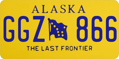 AK license plate GGZ866