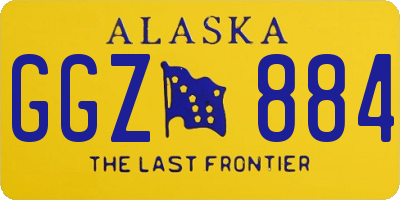 AK license plate GGZ884