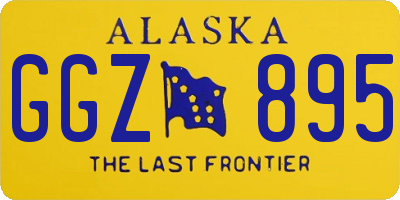 AK license plate GGZ895