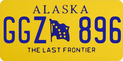 AK license plate GGZ896