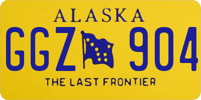 AK license plate GGZ904