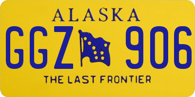 AK license plate GGZ906