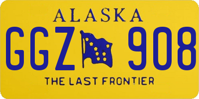AK license plate GGZ908