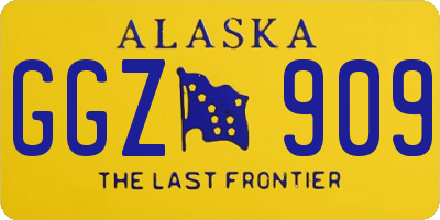 AK license plate GGZ909