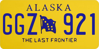 AK license plate GGZ921