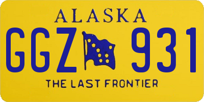 AK license plate GGZ931