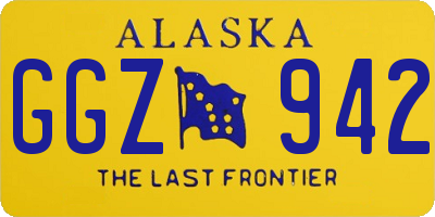 AK license plate GGZ942