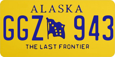 AK license plate GGZ943