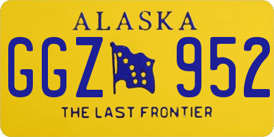 AK license plate GGZ952