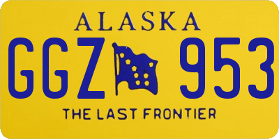 AK license plate GGZ953