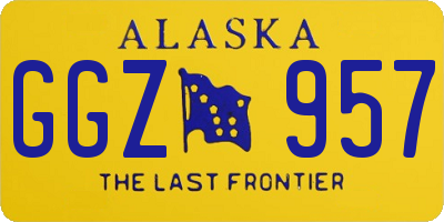 AK license plate GGZ957