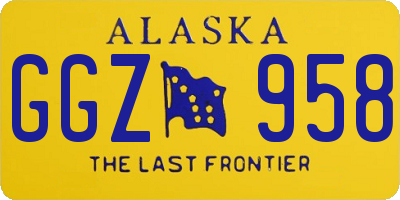 AK license plate GGZ958