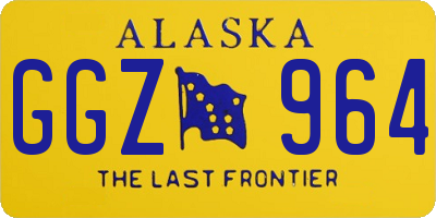 AK license plate GGZ964
