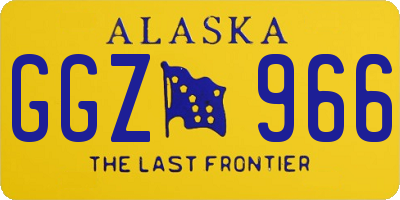 AK license plate GGZ966