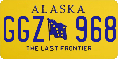 AK license plate GGZ968