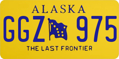 AK license plate GGZ975