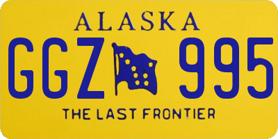 AK license plate GGZ995