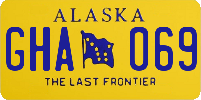 AK license plate GHA069