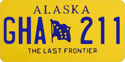 AK license plate GHA211