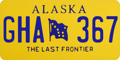 AK license plate GHA367
