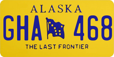 AK license plate GHA468