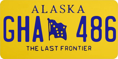 AK license plate GHA486