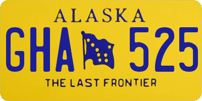 AK license plate GHA525